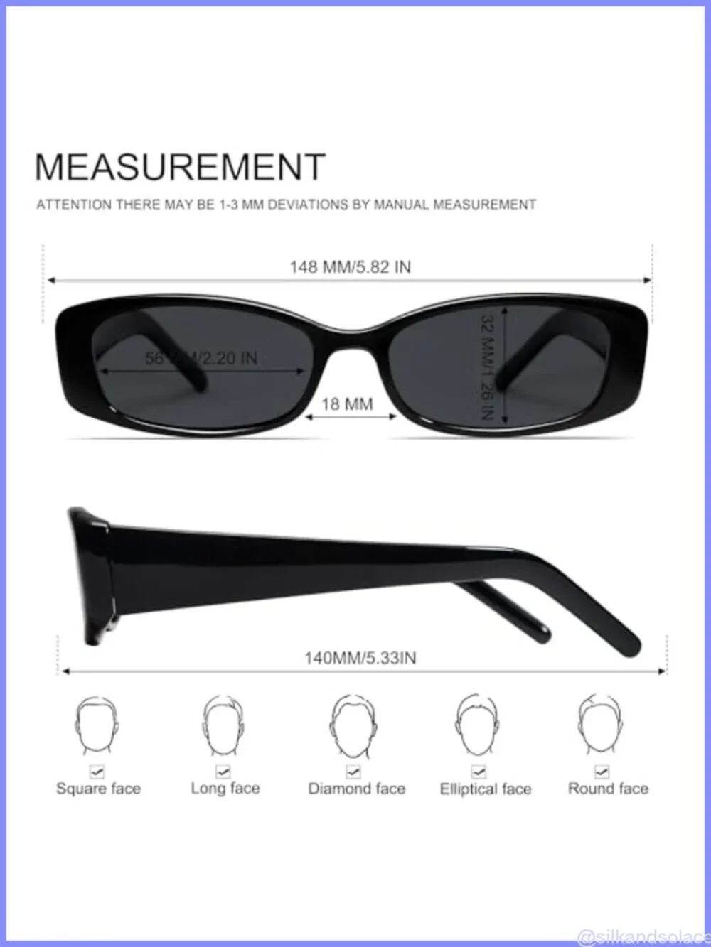 Polarized Retro Rectangle Sunglasses UV400 Small Trendy Unisex Eyewear